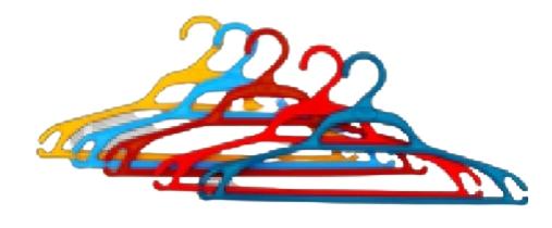 Hanger (Cintre Prestige Mix Color) 4 Dozen