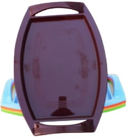 Plateau Oval Old Avec Photo